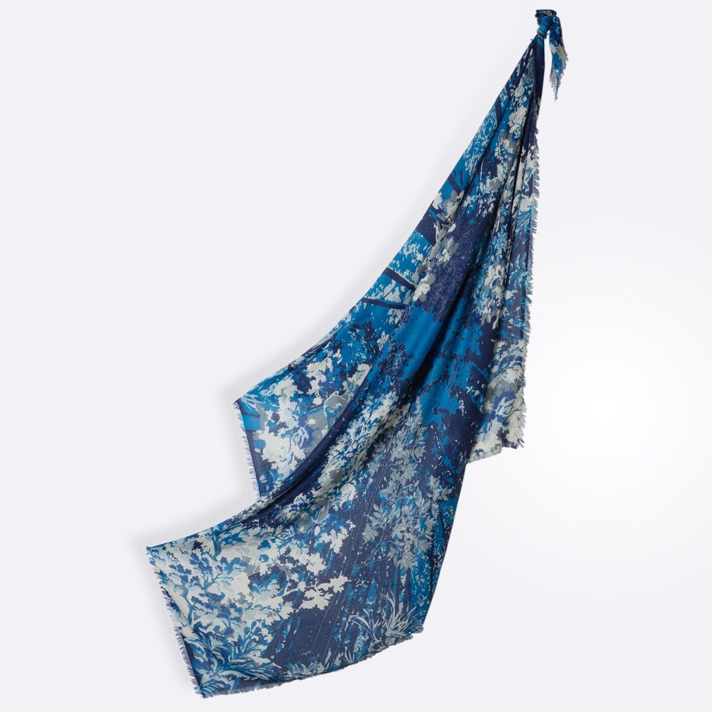 Foulards et écharpes - FOULARD CARRE CIRCE LAINE/SOIE - PETRUSSE PARIS