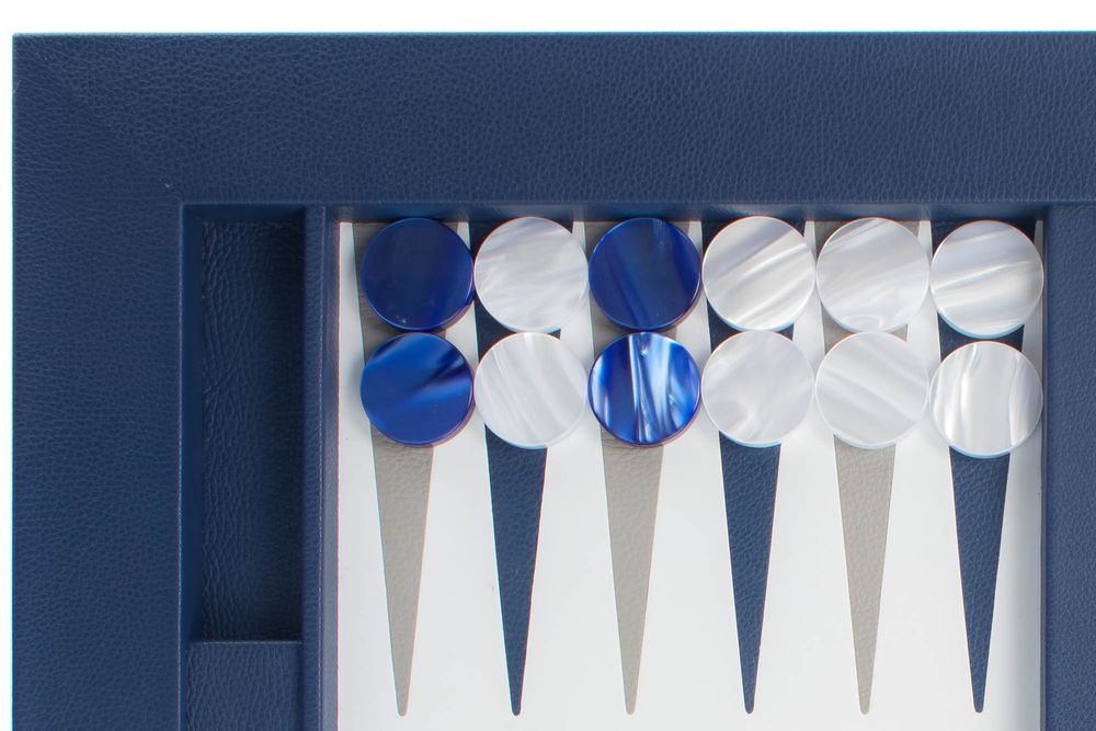 Decorative objects - Backgammon Tabletop competition I Buffalo, Alligator effect, Shagreen effect Leather - HECTOR SAXE PARIS DEPUIS 1978