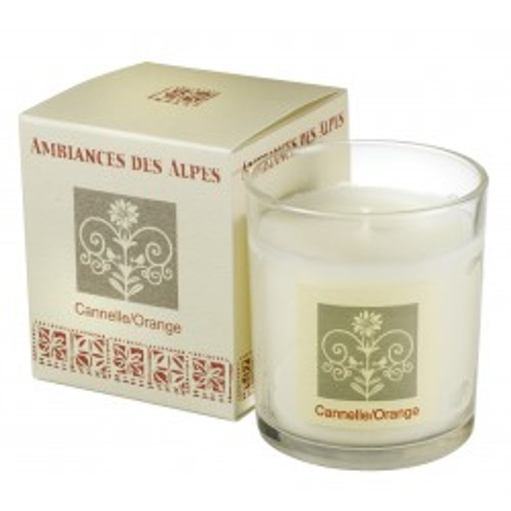 Bougies - Bougie parfumée Cannelle Orange - AMBIANCES DES ALPES