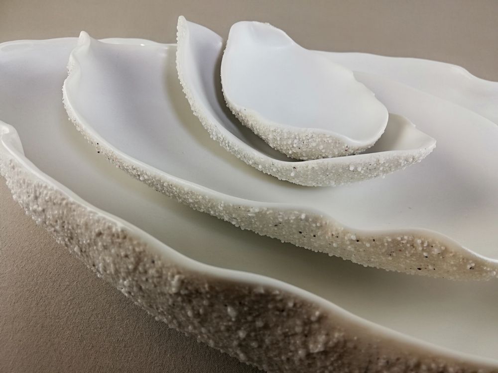 Assiettes de réception - HUÎTRE BLANCHE - MALIFANCE