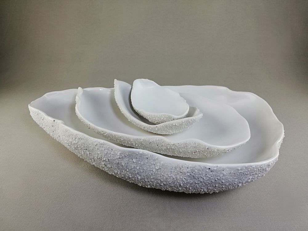 Assiettes de réception - HUÎTRE BLANCHE - MALIFANCE