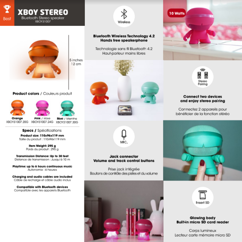 Cadeaux - XBoy Glow Rose - XOOPAR