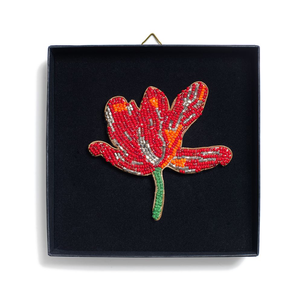 Cadeaux - Broche tulipe brodée à la main - HELLEN VAN BERKEL HEARTMADE PRINTS