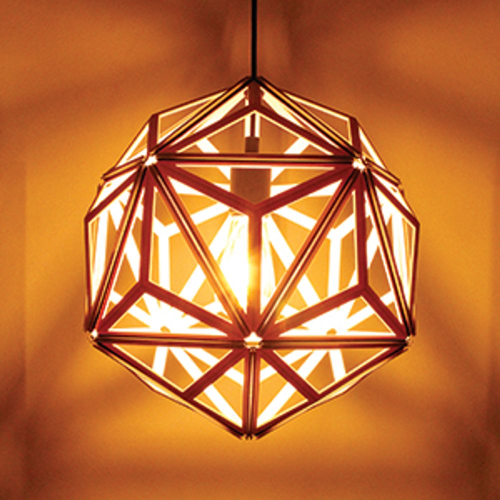 Outdoor hanging lights - Lamp Icosa: Premium Design Eco Living Home Decor 100% recyclable. - QUALY DESIGN OFFICIAL