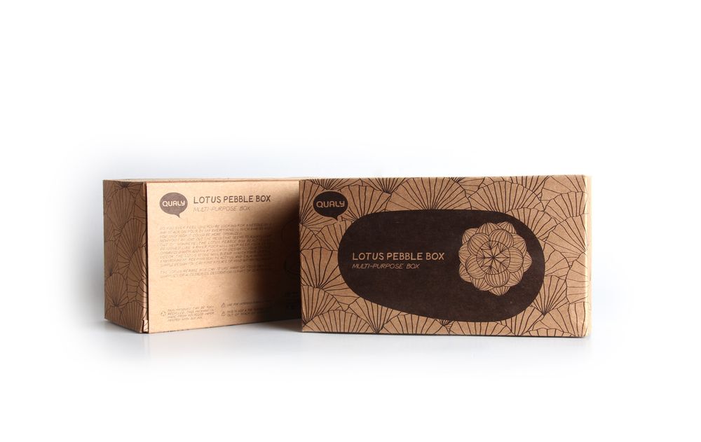 Petit électroménager - LOTUS CAILLOUX BOX : Boîte multi-usages Conteneur Everyday Houseware Collection Eco Living 100% recyclable. - QUALY DESIGN OFFICIAL