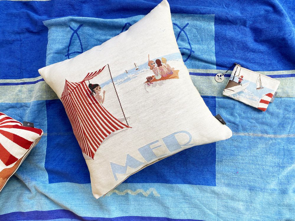 Coussins textile - Bord de mer. - ART DE LYS