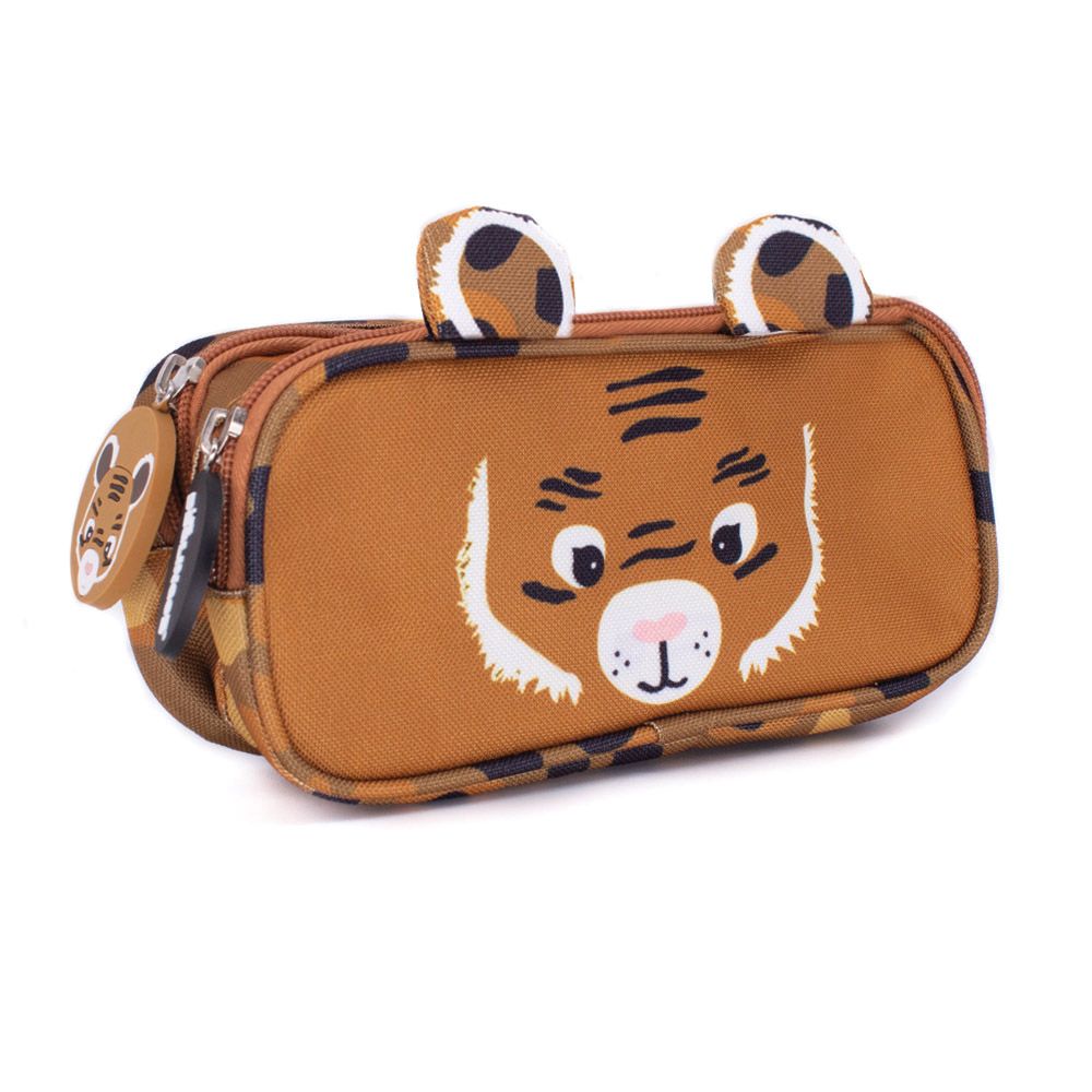 Sacs et cartables - TROUSSE SCOLAIRE DOUBLE COMPARTIMENT POMELOS L'AUTRUCHE - DEGLINGOS