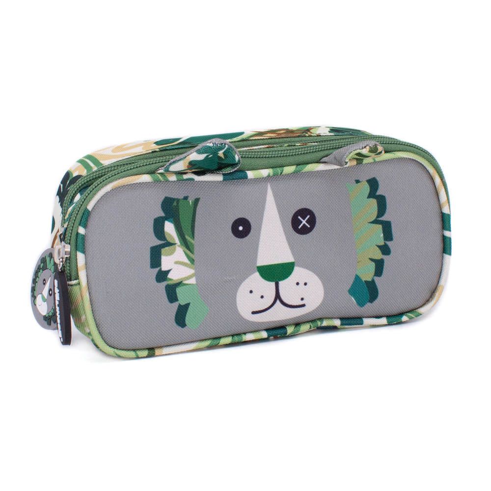 Sacs et cartables - TROUSSE SCOLAIRE DOUBLE COMPARTIMENT POMELOS L'AUTRUCHE - DEGLINGOS