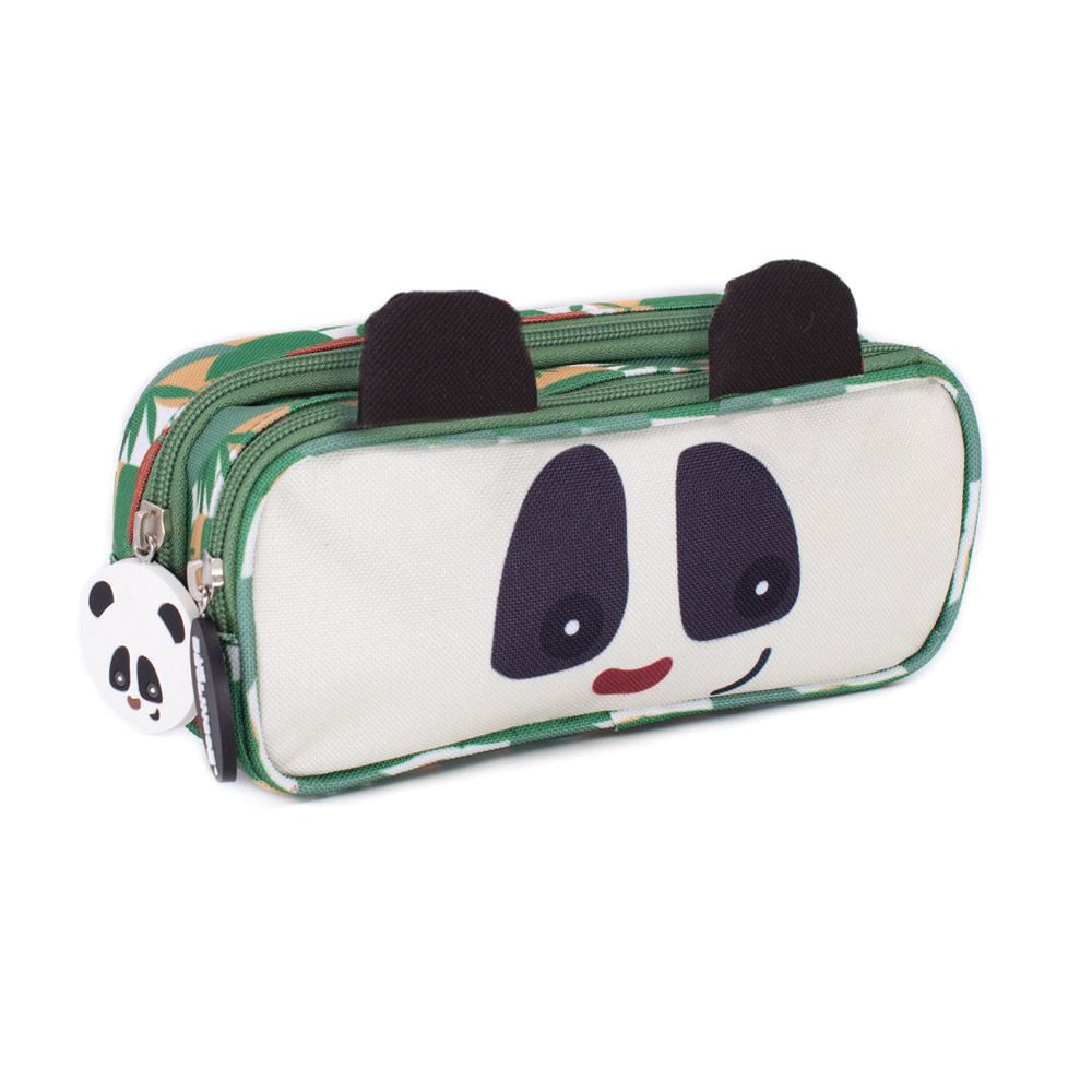 Sacs et cartables - TROUSSE SCOLAIRE DOUBLE COMPARTIMENT POMELOS L'AUTRUCHE - DEGLINGOS