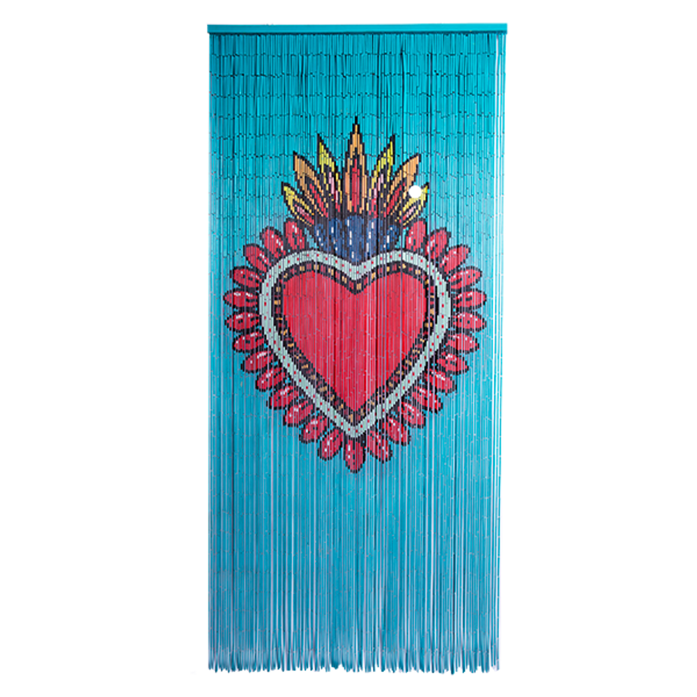 Objets de décoration - Rideau de porte en bambou Milagro Coeur - KITSCH KITCHEN