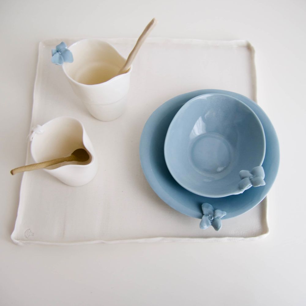 Accessoires thé et café - TASSES ET SOUCOUPE BLUE_CUP A L'ENSEMBLE 2 personnes - MAISON GALA