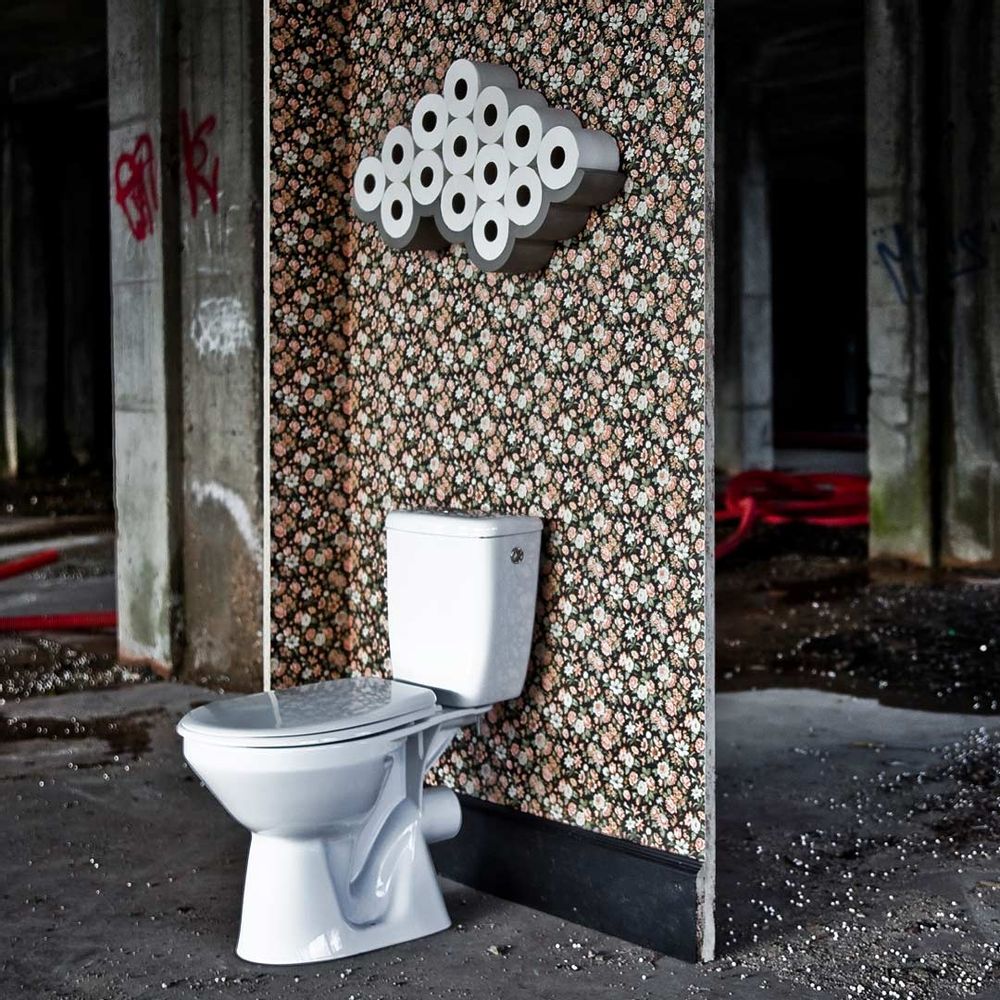 Design objects - cloud - Concrete Toilet Paper Holder - LYON BÉTON