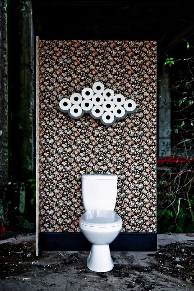 Design objects - cloud - Concrete Toilet Paper Holder - LYON BÉTON
