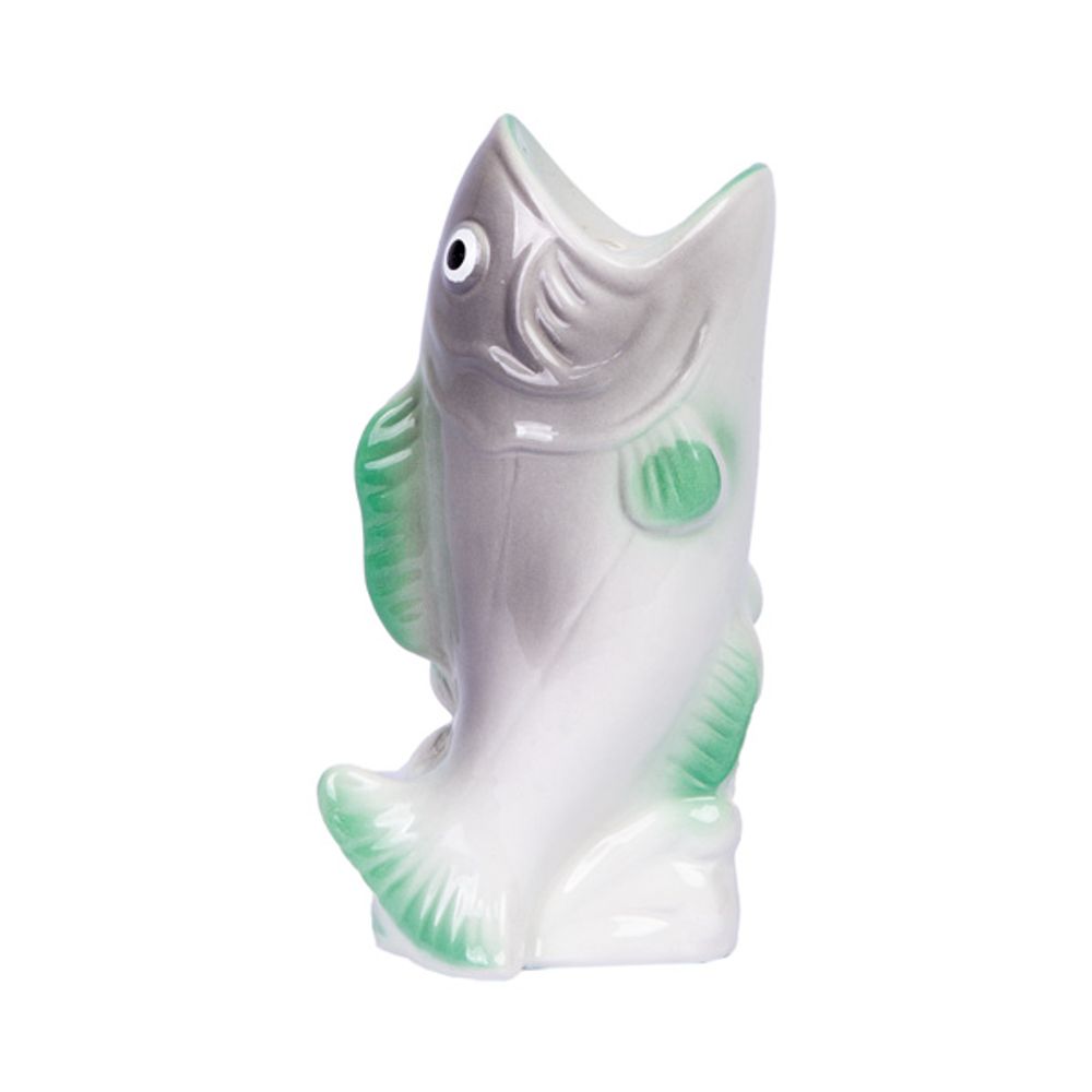 Objets de décoration - Bougeoir Poisson Gris & Rose - KITSCH KITCHEN