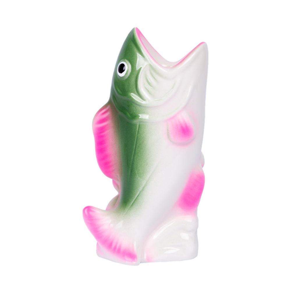 Objets de décoration - Bougeoir Poisson Gris & Rose - KITSCH KITCHEN