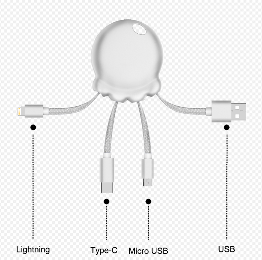 Accessoires de voyage - Câble usb - Octopus Booster Blanc - XOOPAR