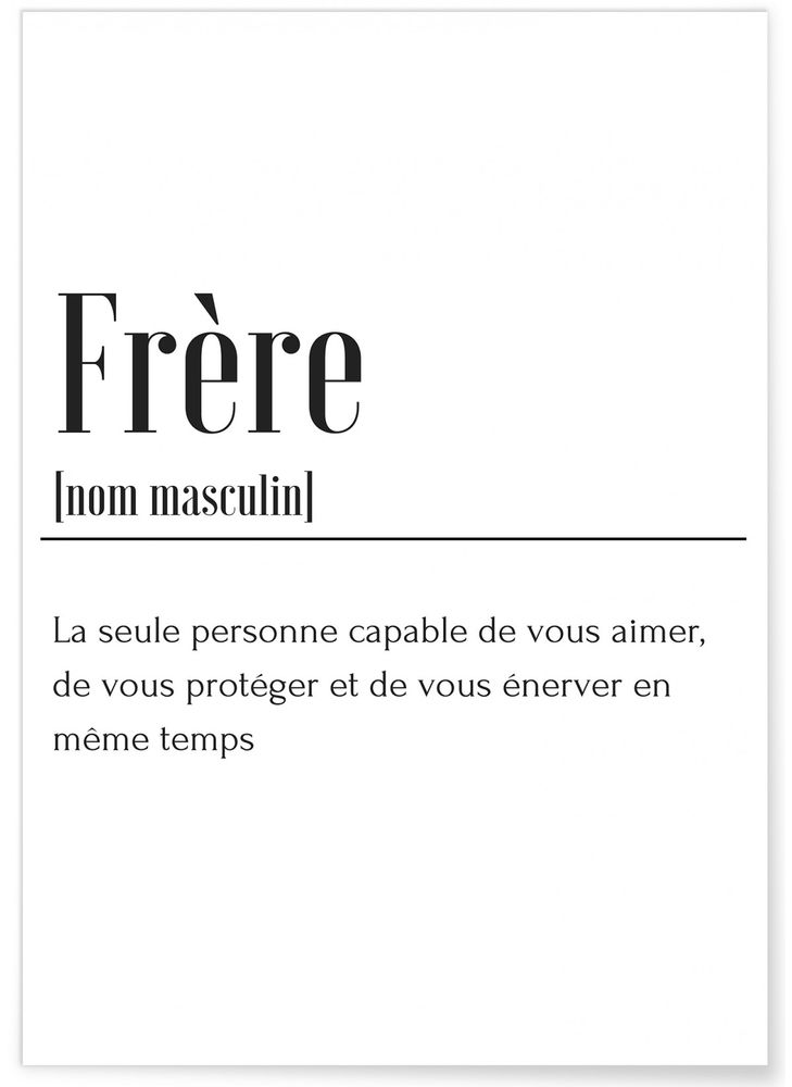 Poster - POSTERS DEFINITIONS FAMILY - L'AFFICHERIE