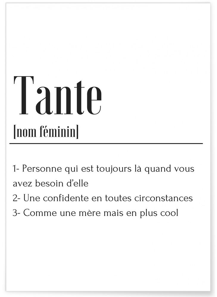 Poster - POSTERS DEFINITIONS FAMILY - L'AFFICHERIE