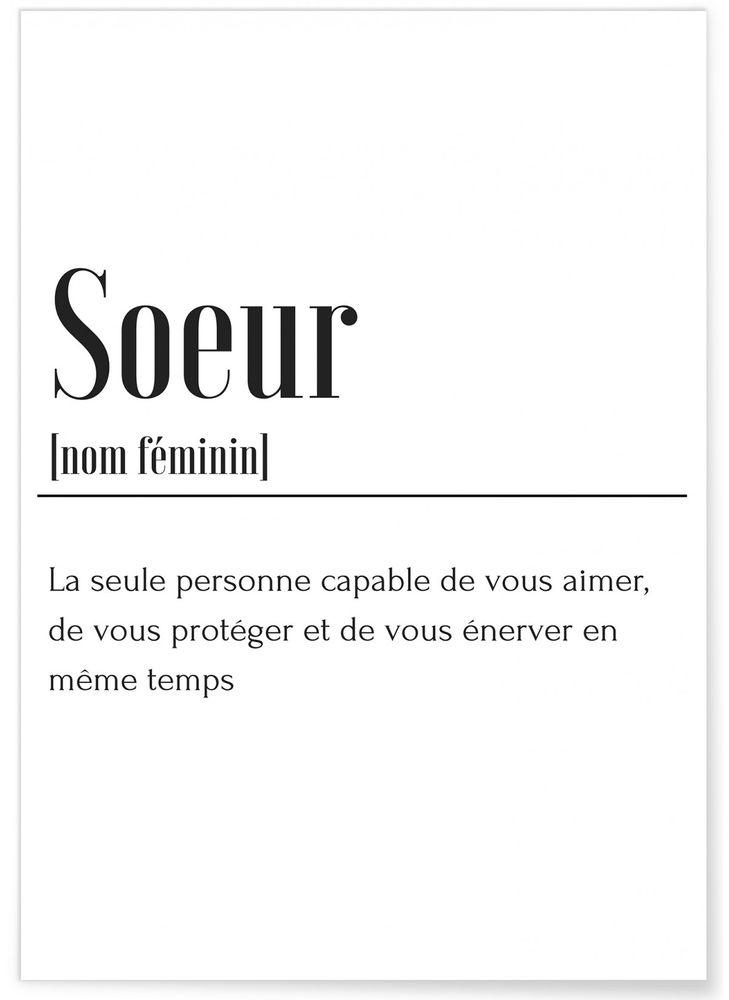 Poster - POSTERS DEFINITIONS FAMILY - L'AFFICHERIE