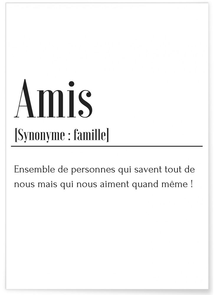 Poster - POSTERS DEFINITIONS FAMILY - L'AFFICHERIE