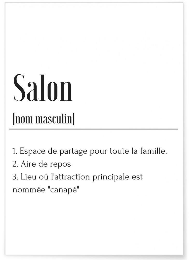 Affiches - AFFICHES DÉFINITIONS PIÈCES DE LA MAISON - L'AFFICHERIE