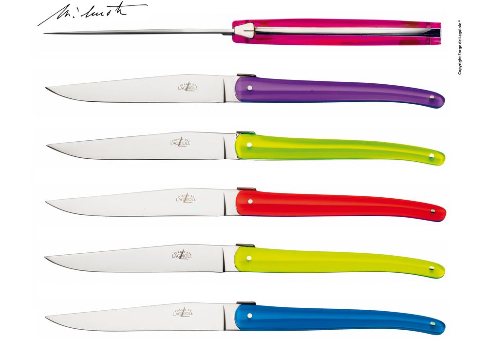 Cadeaux - Couteaux de table Jean-Michel Wilmotte, coffret de 6 - FORGE DE LAGUIOLE