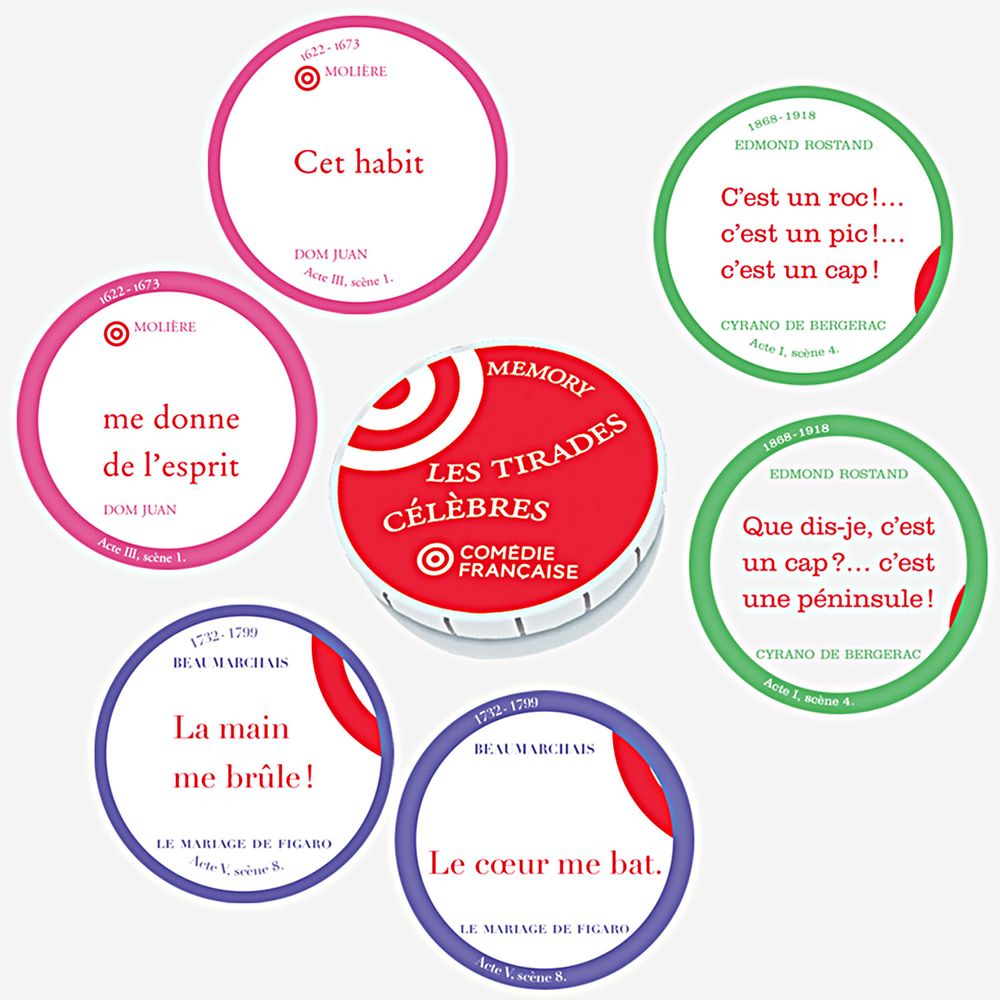 Children's games - THE FAMOUS TIRADES/In partnership with COMEDY FRANÇAISE - card game - LILY POULE