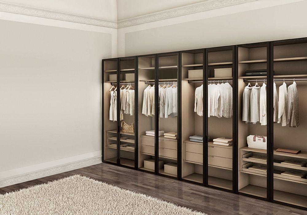 Armoires - Armoire ATLANTE avec portes WIND - EMMEBI HOME ITALIAN STYLE