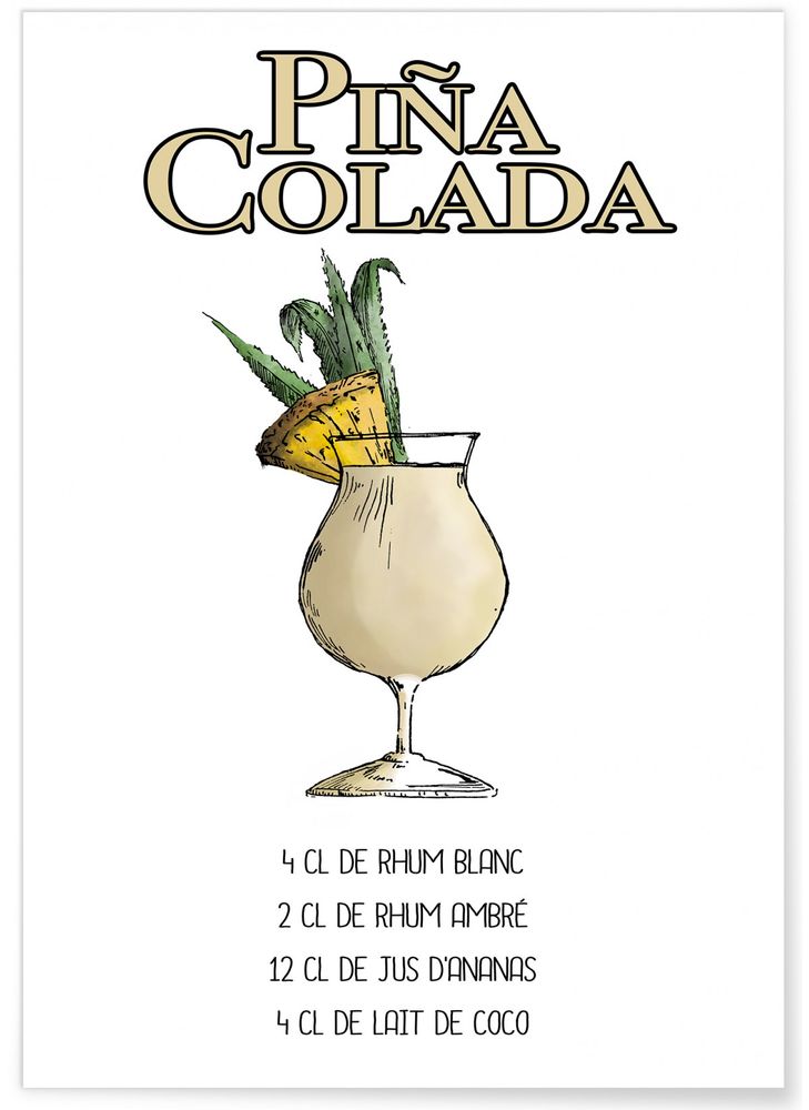 Kitchens furniture - COCKTAIL POSTERS - L'AFFICHERIE