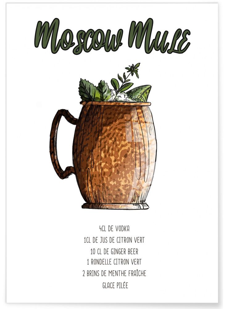 Kitchens furniture - COCKTAIL POSTERS - L'AFFICHERIE