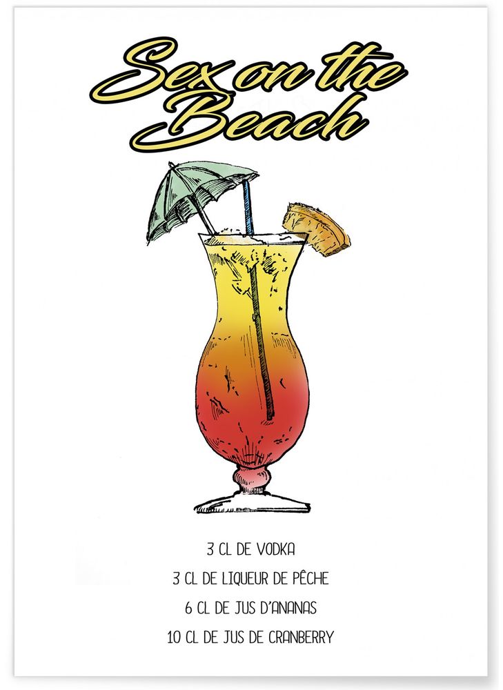 Kitchens furniture - COCKTAIL POSTERS - L'AFFICHERIE