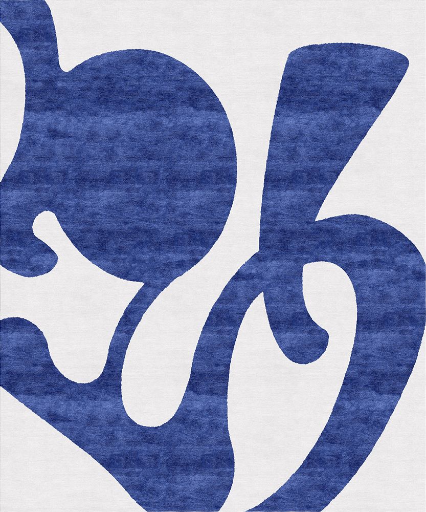 Rugs - Barcelona Royal Blue Hand Knotted Rug - TAPIS ROUGE
