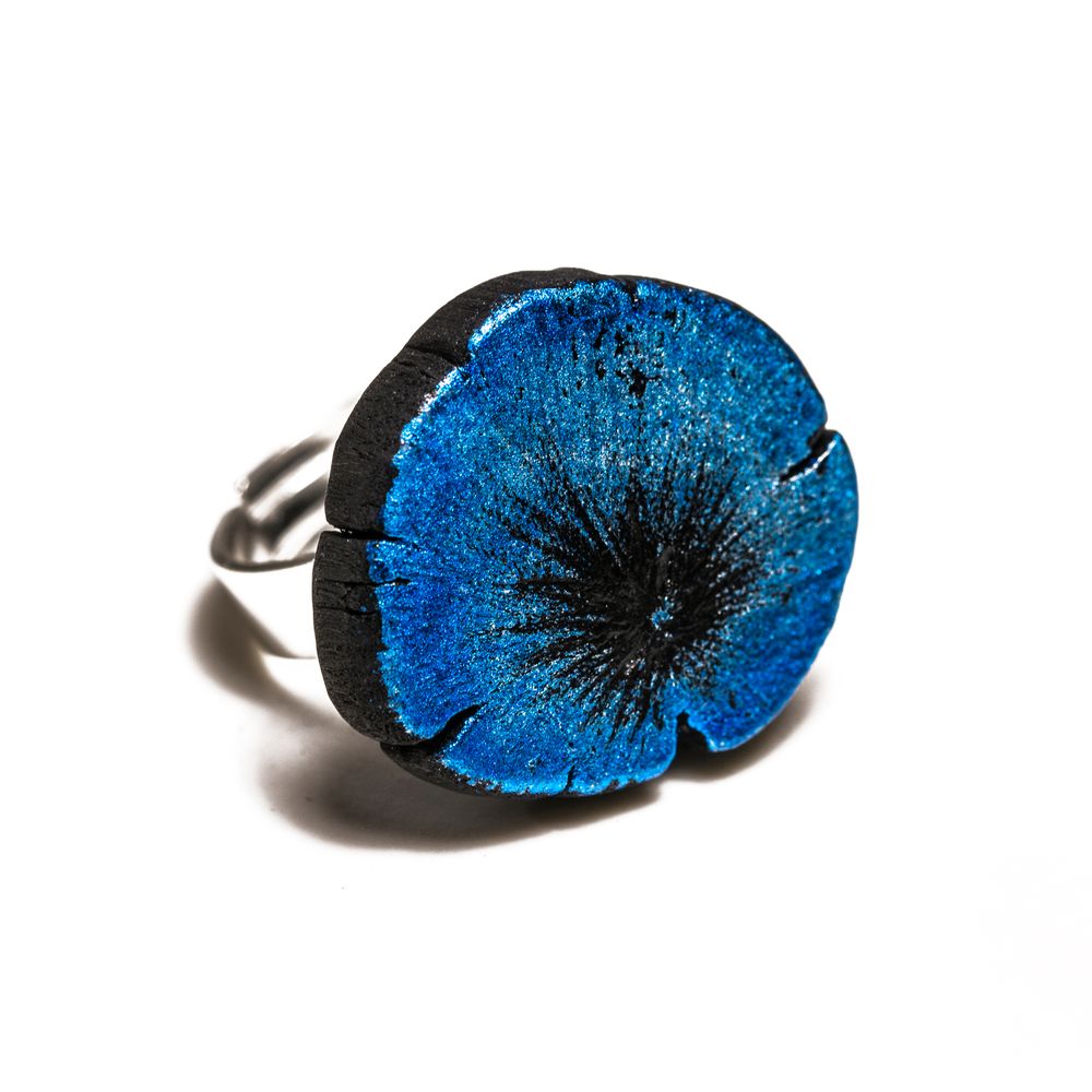 Bijoux - Bague BLUE-MINI/KIN-HIRA/KAKU/DAI/FUJI - CHARCOAL ESKIMEÏT