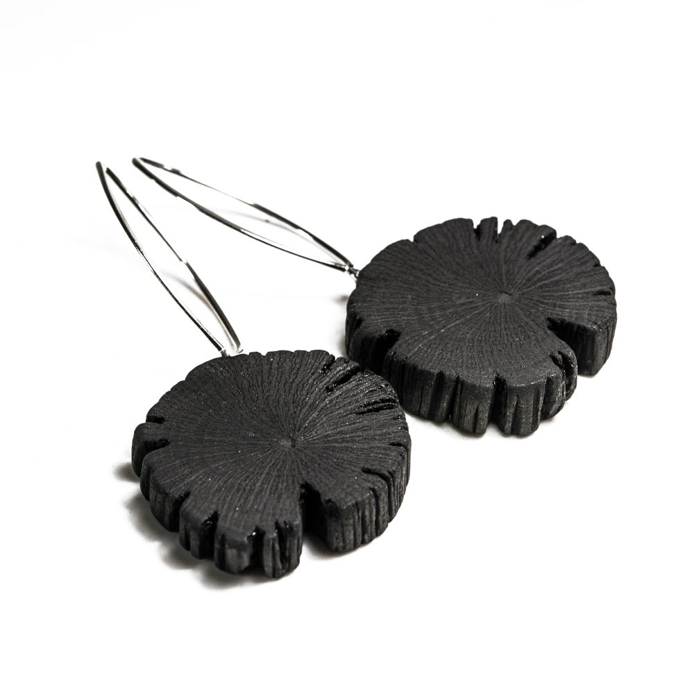 Bijoux - Boucles d'oreilles MIMI-WA/EDA/FULI - CHARCOAL ESKIMEÏT