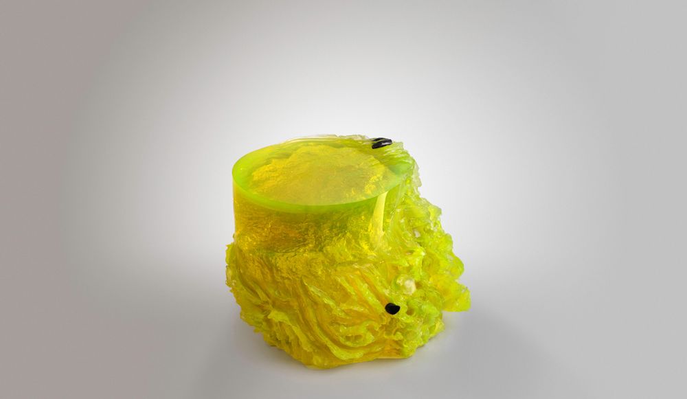 Sculptures, statuettes et miniatures - Materiality Vol.2 Table d'appoint / tabouret / par Eduard Locota / sculpture acrylique en résine - LO CONTEMPORARY
