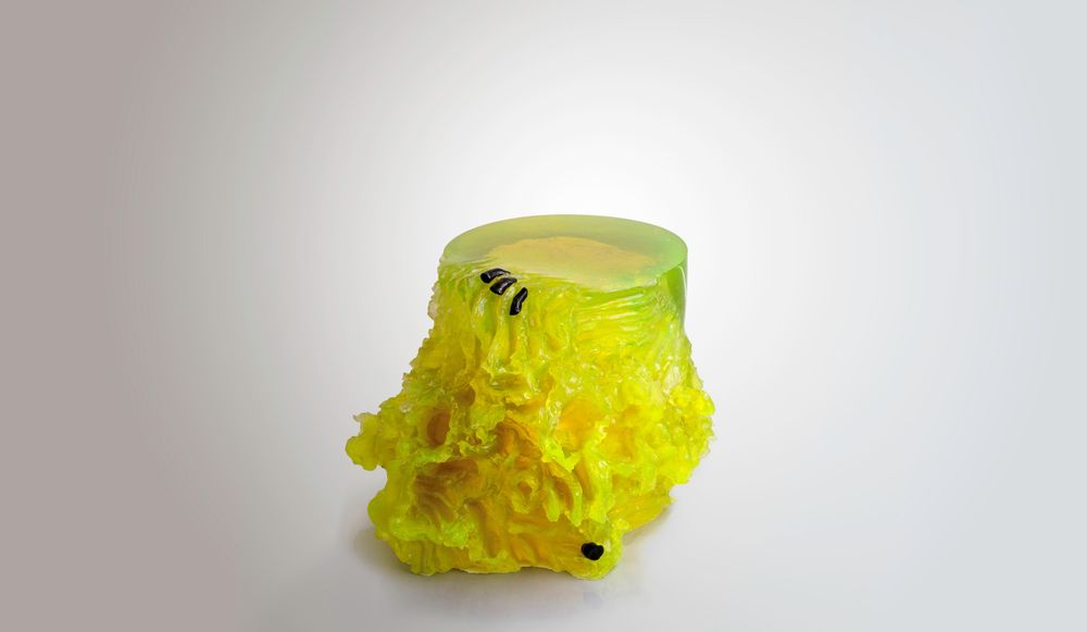 Sculptures, statuettes et miniatures - Materiality Vol.2 Table d'appoint / tabouret / par Eduard Locota / sculpture acrylique en résine - LO CONTEMPORARY