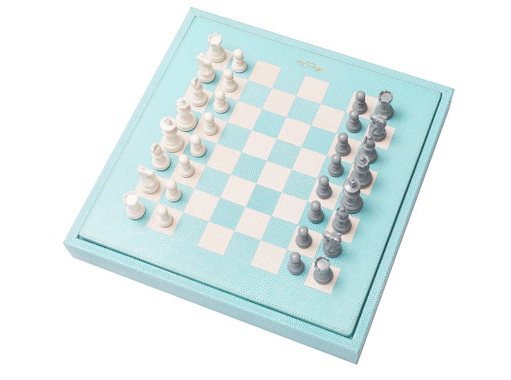 Leather goods - Chess box I Shagreen effect leather - HECTOR SAXE PARIS DEPUIS 1978