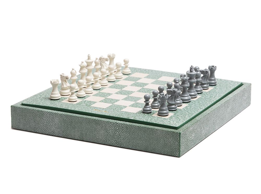 Leather goods - Chess box I Shagreen effect leather - HECTOR SAXE PARIS DEPUIS 1978