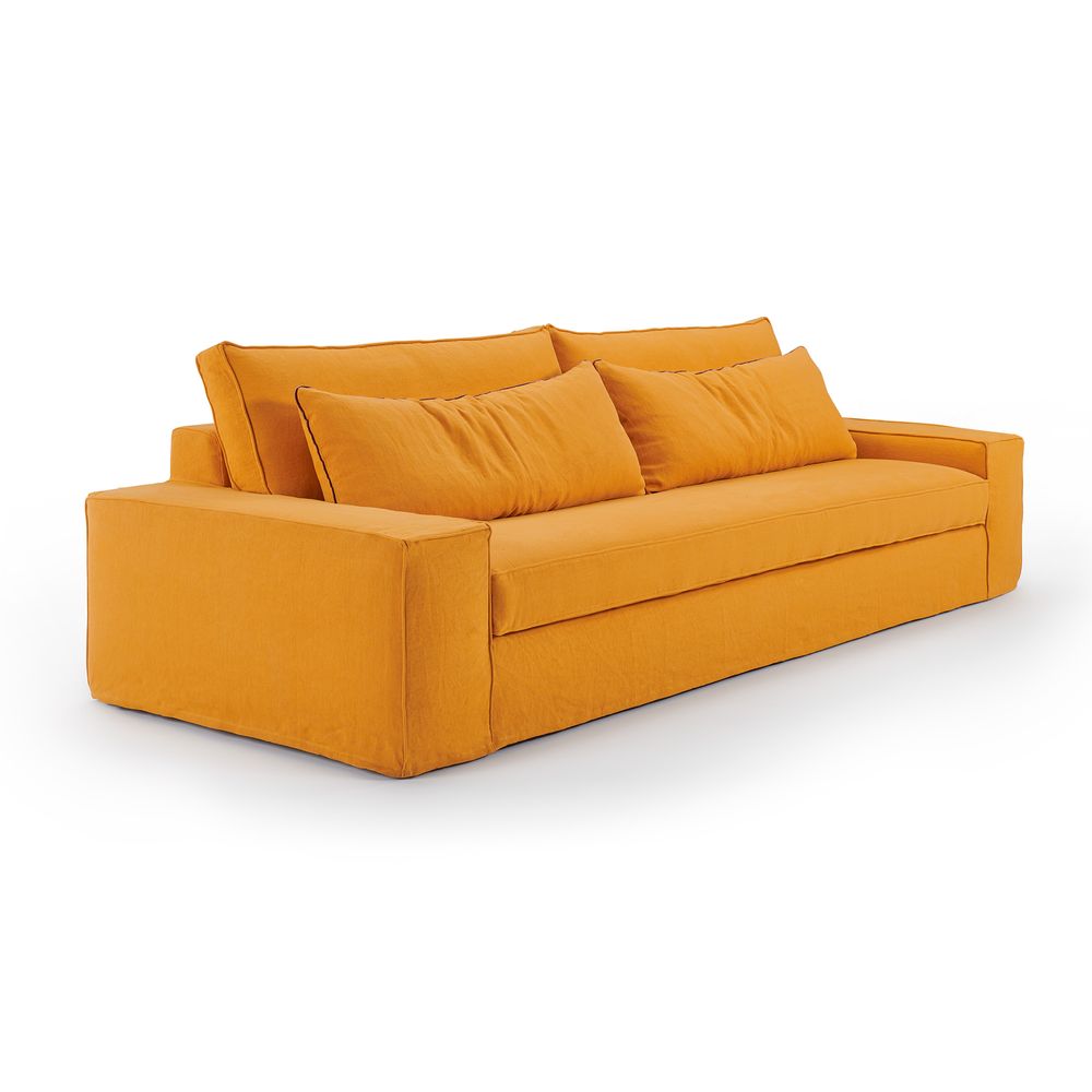 Objets personnalisables - Canapé composable Cocoon orange - SOFAREV