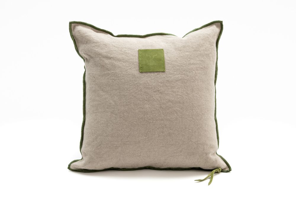 Fabric cushions - Raw linen cushion - MAISON YAK