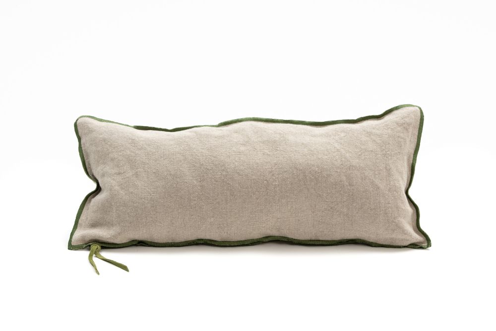 Fabric cushions - Raw linen cushion - MAISON YAK