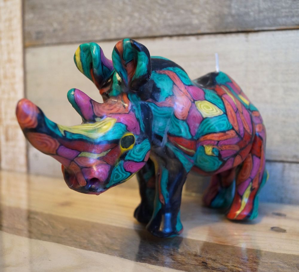 Objets de décoration - BOUGIE CACHEMIRE RHINOCÉROS - KANDHELA