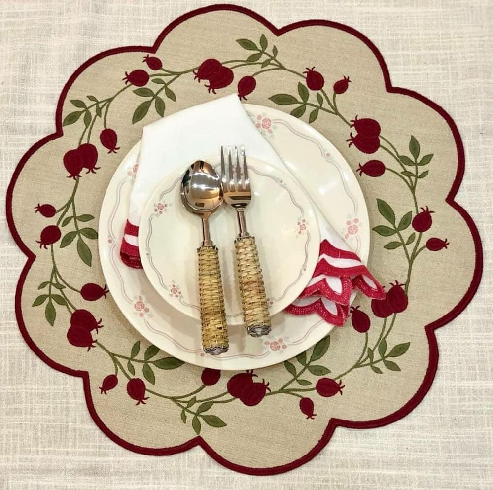 Table linen - Cherry Place Mat - ISHELA EUROPA LDA