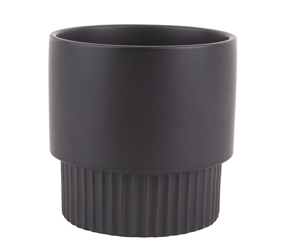 Poterie - Pot de plantes nervuré Grand - PRESENT TIME