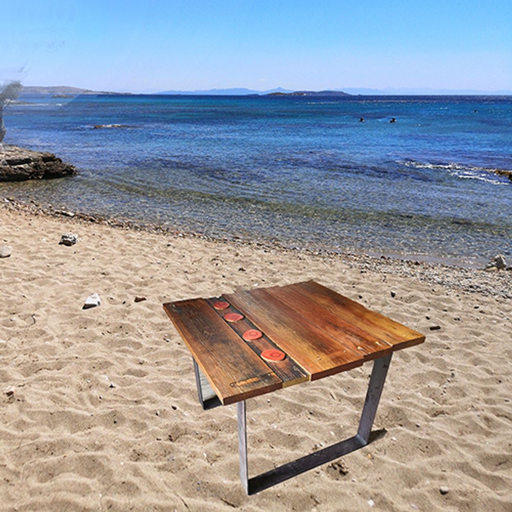 Dining Tables - Table model  U base sustainable wooden top - LIVING MEDITERANEO