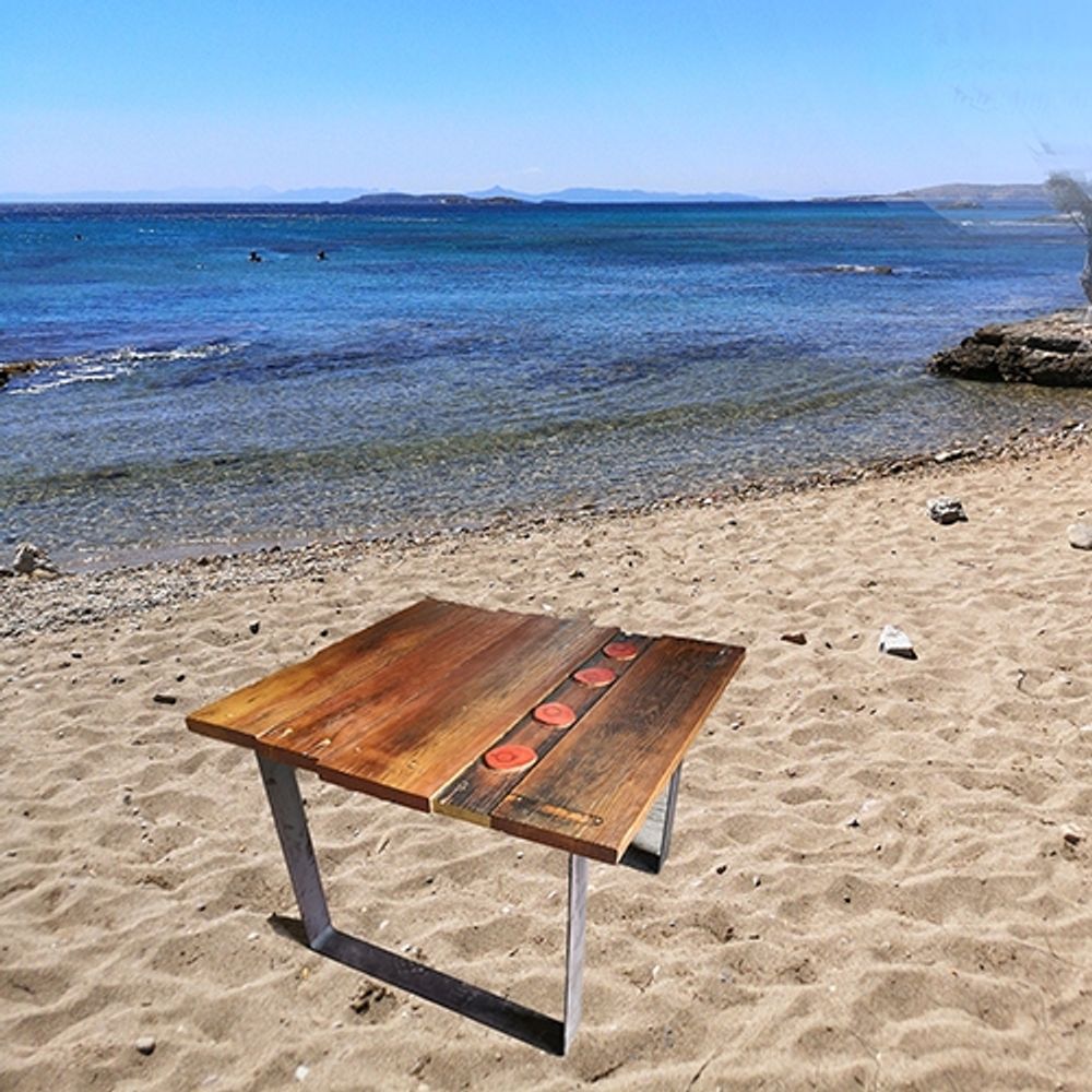 Dining Tables - Table model  U base sustainable wooden top - LIVING MEDITERANEO