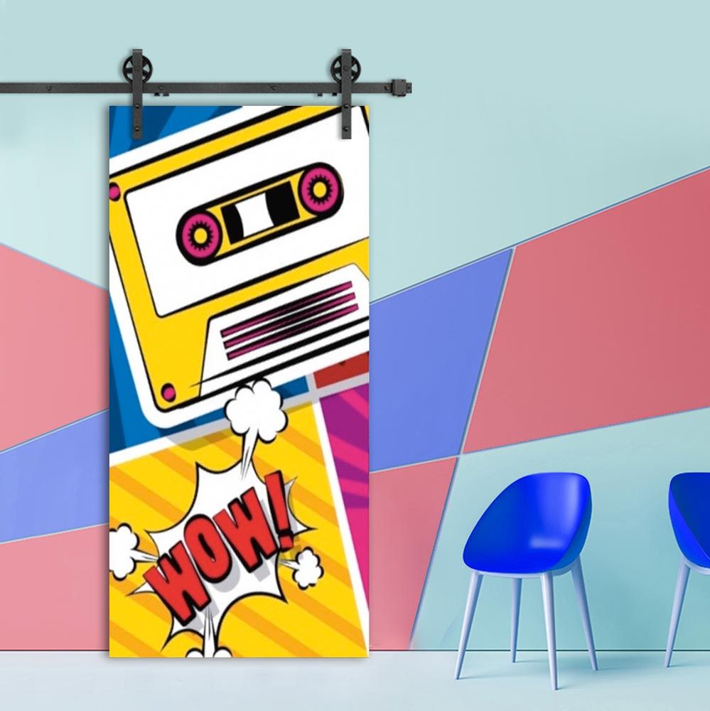 Bibliothèques - Porte Pop'Art Couleurs - SESAME OUVRE-TOI