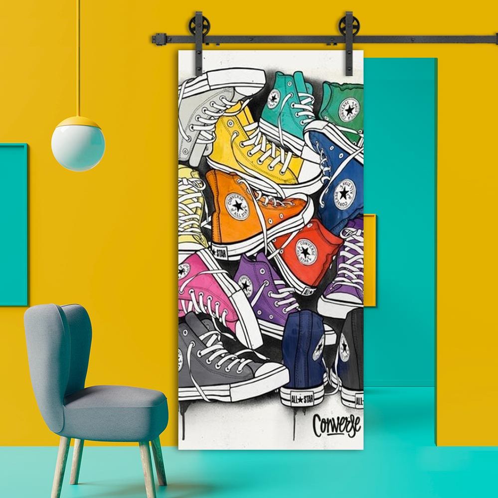 Bibliothèques - Porte Pop'Art Couleurs - SESAME OUVRE-TOI