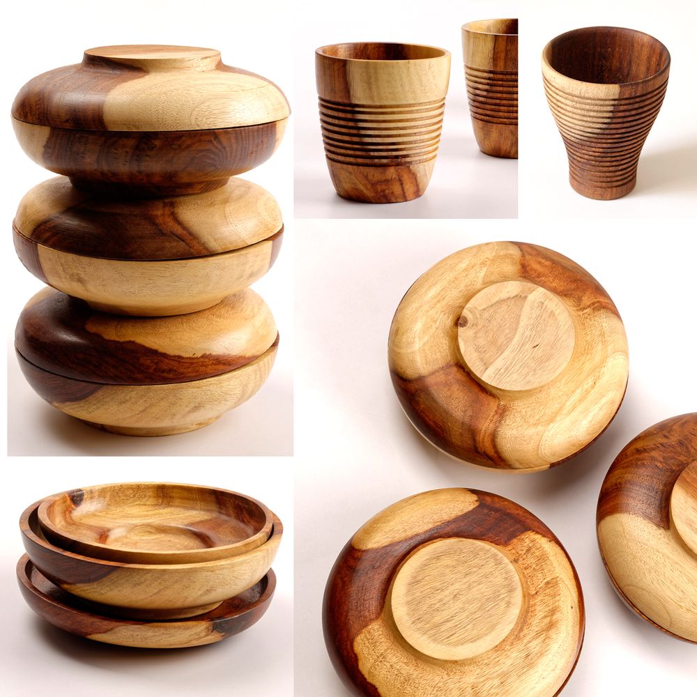 Platter and bowls - "OFFERING" tableware and bath accessories - TAKECAIRE