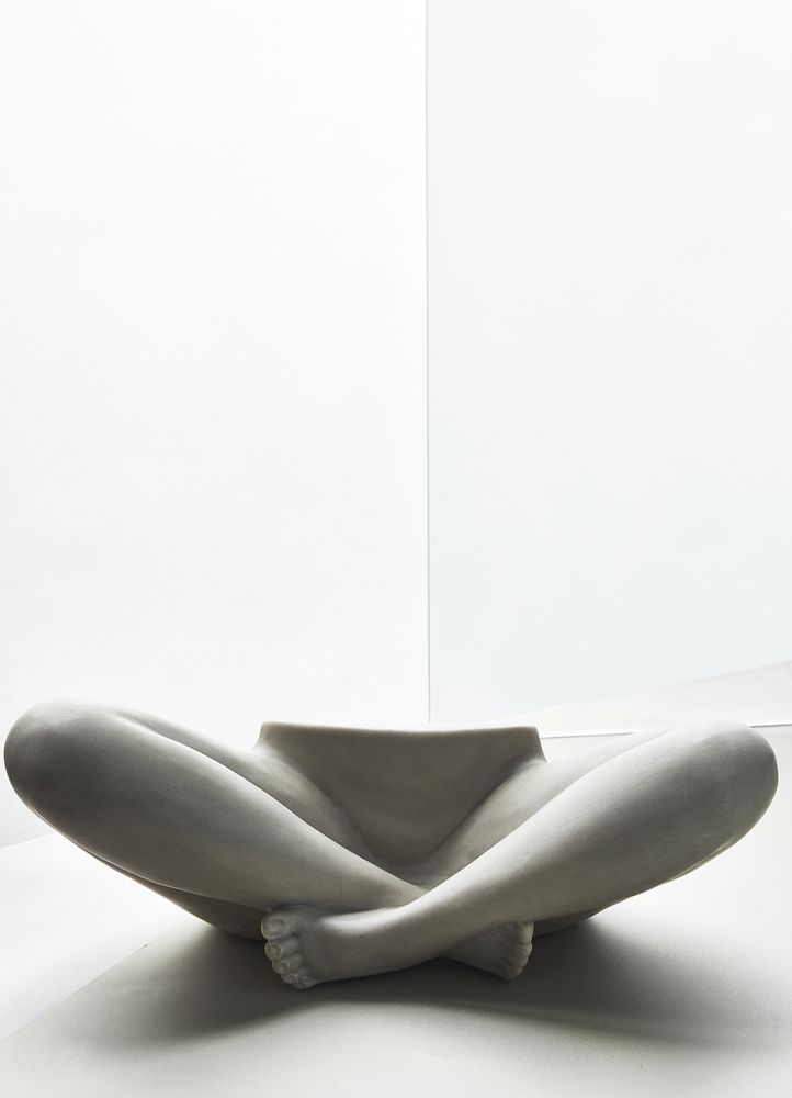 Sculptures, statuettes and miniatures - Sukhasana Sculpture by Marcela Cure - MARCELA CURE